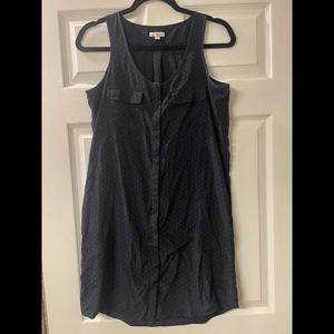 Gap Designed Crafted Dress Navy Polka Dot XS